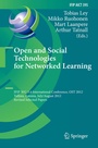 Cover: Open and Social Technologies for Networked Learning - Springer