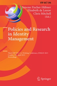 Abbildung von: Policies and Research in Identity Management - Springer
