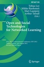 Cover: Open and Social Technologies for Networked Learning - Springer