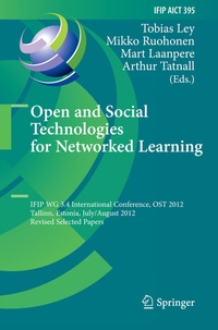 Enlarge image Cover: Open and Social Technologies for Networked Learning - Springer