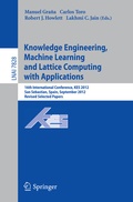 Cover: Knowledge Engineering, Machine Learning and Lattice Computing with Applications - Springer