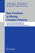 Cover: New Frontiers in Mining Complex Patterns - Springer