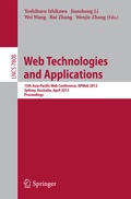 Cover: Web Technologies and Applications - Springer