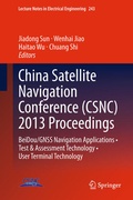 Cover: China Satellite Navigation Conference (CSNC) 2013 Proceedings - Springer