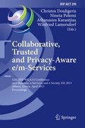 Cover: Collaborative, Trusted and Privacy-Aware e/m-Services - Springer
