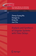 Cover: Analysis and Synthesis of Singular Systems with Time-Delays - Springer