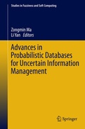 Cover: Advances in Probabilistic Databases for Uncertain Information Management - Springer
