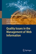 Cover: Quality Issues in the Management of Web Information - Springer