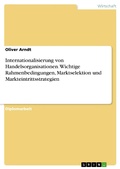 Cover: Internationalisierung Von Handelsorganisationen - GRIN Verlag