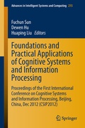 Cover: Foundations and Practical Applications of Cognitive Systems and Information Processing - Springer
