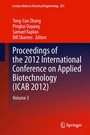 Cover: Proceedings of the 2012 International Conference on Applied Biotechnology (ICAB 2012) - Springer