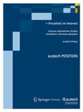 Cover: Privatheit im Internet - Springer Vieweg
