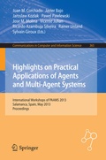 Cover: Highlights on Practical Applications of Agents and Multi-Agent Systems - Springer