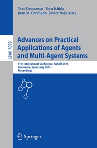 Enlarge image Cover: Advances on Practical Applications of Agents and Multi-Agent Systems - Springer