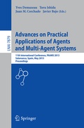 Cover: Advances on Practical Applications of Agents and Multi-Agent Systems - Springer