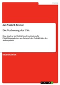 Cover: Die Verfassung der USA - GRIN Verlag