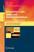 Cover: Computation, Logic, Games, and Quantum Foundations - The Many Facets of Samson Abramsky - Springer