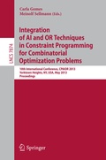 Cover: Integration of AI and OR Techniques in Constraint Programming for Combinatorial Optimization Problems - Springer