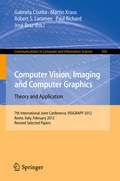 Cover: Computer Vision, Imaging and Computer Graphics - Theory and Applications - Springer