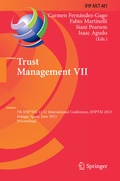 Cover: Trust Management VII - Springer
