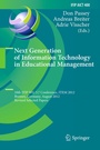 Cover: Next Generation of Information Technology in Educational Management - Springer