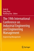 Cover: The 19th International Conference on Industrial Engineering and Engineering Management - Springer