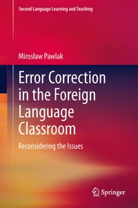 Enlarge image Cover: Error Correction in the Foreign Language Classroom - Springer
