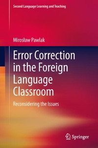 Enlarge image Cover: Error Correction in the Foreign Language Classroom - Springer