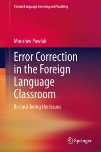Enlarge image Cover: Error Correction in the Foreign Language Classroom - Springer