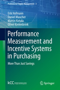 Bild vergrößern Bild: Performance Measurement and Incentive Systems in Purchasing - Springer