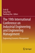 Cover: The 19th International Conference on Industrial Engineering and Engineering Management - Springer