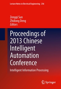 Abbildung von: Proceedings of 2013 Chinese Intelligent Automation Conference - Springer