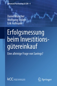 Abbildung von: Erfolgsmessung beim Investitionsgütereinkauf - Springer