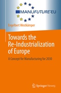 Cover: Towards the Re-Industrialization of Europe - Springer