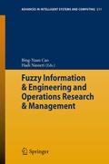 Cover: Fuzzy Information & Engineering and Operations Research & Management - Springer