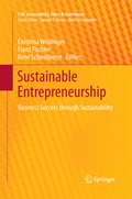 Cover: Sustainable Entrepreneurship - Springer