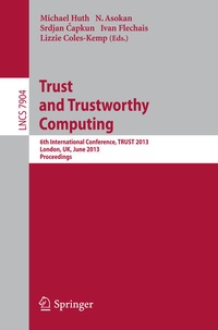 Enlarge image Cover: Trust and Trustworthy Computing - Springer