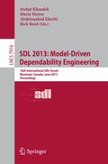 Cover: SDL 2013: Model Driven Dependability Engineering - Springer