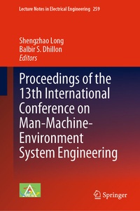 Enlarge image Cover: Proceedings of the 13th International Conference on Man-Machine-Environment System Engineering - Springer