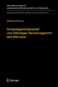 Abbildung von: Schiedsgerichtsbarkeit und Ständiges Revisionsgericht des Mercosur - Springer