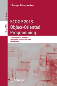 Enlarge image Cover: ECOOP 2013 -- Object-Oriented Programming - Springer