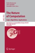 Cover: The Nature of Computation: Logic, Algorithms, Applications - Springer