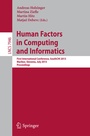 Cover: Human Factors in Computing and Informatics - Springer