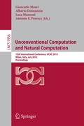 Cover: Unconventional Computation and Natural Computation - Springer