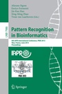 Cover: Pattern Recognition in Bioinformatics - Springer