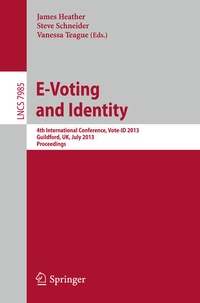 Enlarge image Cover: E-Voting and Identity - Springer