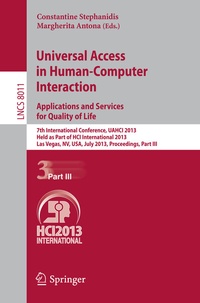 Abbildung von: Universal Access in Human-Computer Interaction: Applications and Services for Quality of Life - Springer