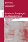 Cover: Automata, Languages, and Programming - Springer