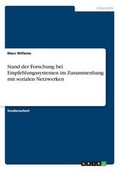 Cover: Stand Der Forschung Bei Empfehlungssystemen Im Zusammenhang Mit Sozialen Netzwerken - Grin Verlag