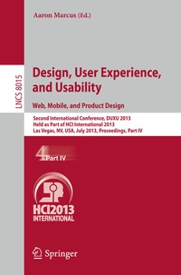 Abbildung von: Design, User Experience, and Usability: Web, Mobile, and Product Design - Springer